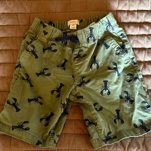 Old Navy Green Lobster Print Kids Shorts
